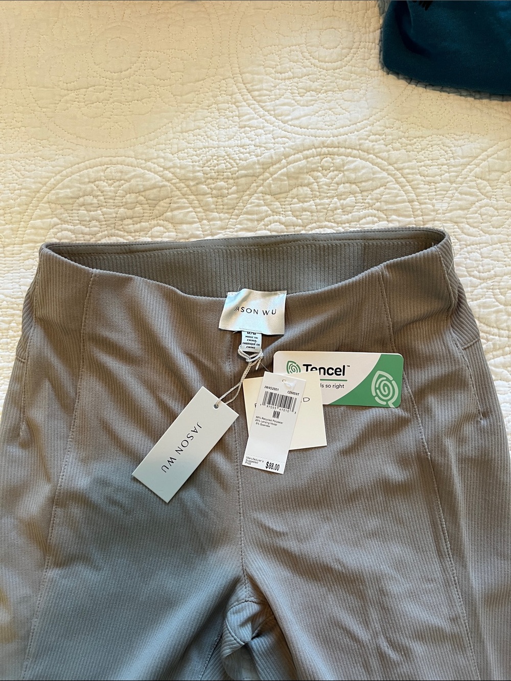 Jason Wu Ribbed Knit Bike Shorts in Taupe